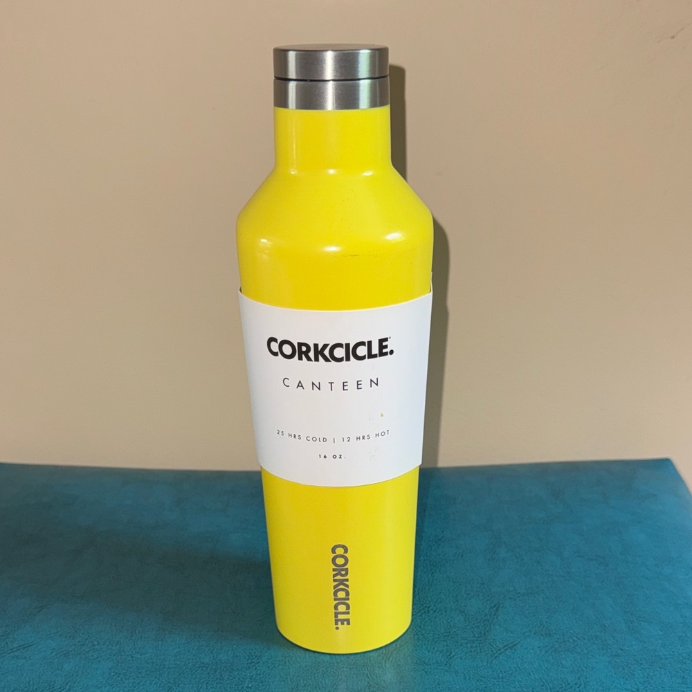 Corkcicle Bright Yellow Insulated Canteen Bottle